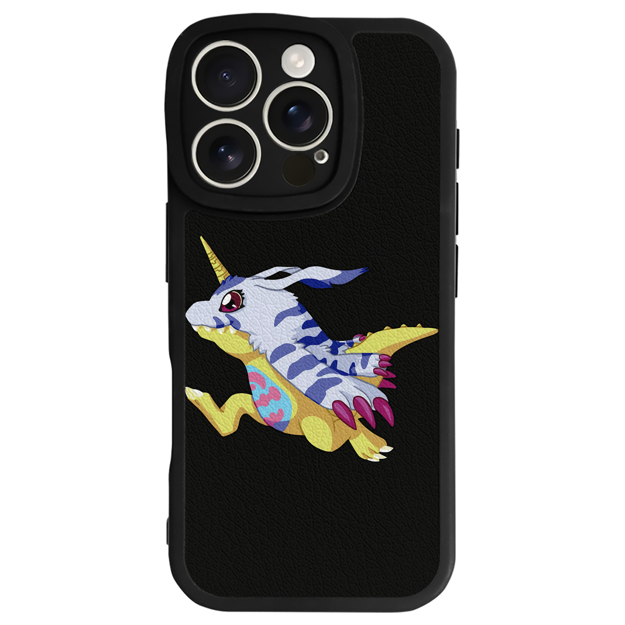 （画像用） Digimon デジタルモンスター/デジモン 【iPhone 16シリーズ対応】シリコンスマホケース（レザー調） 材質：シリコン